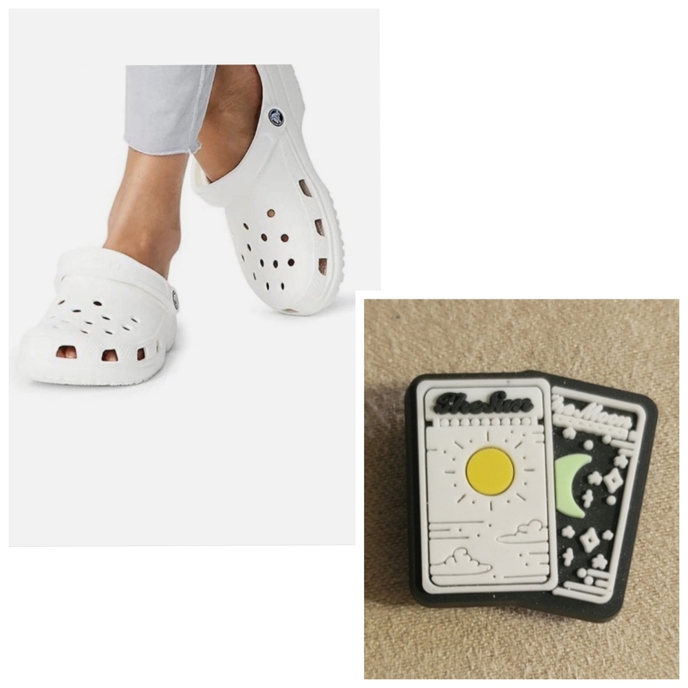 Sun & Moon Tarot Shoe Croc Charm